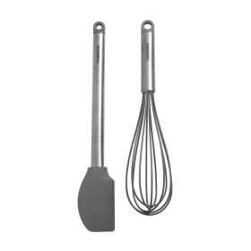 Farberware Professional Whisk and Spatula Set, Gray