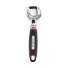 Farberware Soft Grips Stainless Steel Ice Cream Scoop with Rubber Black Handle and Red Accents