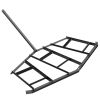 VEVOR Driveway Drag, 84" Width Tow Behind Drag Harrow, Q235 Steel Driveway Grader with Adjustable Bars, Support up to 50 lbs