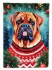 Dogue de Bordeaux Christmas Garden Flag Mailbox Flag Decorative Yard Flag Banner Outside Patio Artwork Yard Flower Beds, Garden Size, Multicolor