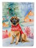 Leonberger Christmas Garden Flag Mailbox Flag Decorative Yard Flag Banner Outside Patio Artwork Yard Flower Beds, Garden Size, Multicolor