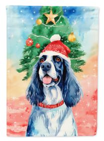 English Setter Christmas Garden Flag Mailbox Flag Decorative Yard Flag Banner Outside Patio Artwork Yard Flower Beds, Garden Size, Multicolor