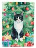 Chantilly Tiffany Cat By the Christmas Tree Garden Flag Mailbox Flag Decorative Yard Flag Banner Outside Patio Artwork Yard Flower Beds, Garden Size