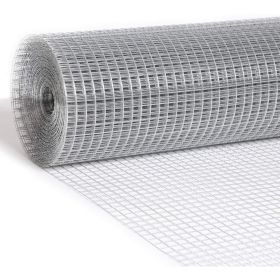 Hardware Cloth  Mesh 47.3 inch x 50 Foot  - Hot Dipped Galvanized After Welding - Galvanized Wire Mesh Roll Snake Fence Garden Fencing Gopher Wire Rai