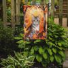 European Shorthair Cat in Fall Leaves Garden Flag Mailbox Flag Decorative Yard Flag Banner Outside Patio Artwork Yard Flower Beds, Garden Size