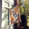 Australian Mist Cat in Fall Leaves House Flag Large Porch Sleeve Pole Decorative Outside Yard Banner Artwork Wall Hanging, Polyester, House Size