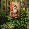 Chantilly Tiffany Cat in Fall Leaves Garden Flag Mailbox Flag Decorative Yard Flag Banner Outside Patio Artwork Yard Flower Beds, Garden Size