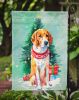 English Foxhound Christmas Garden Flag Mailbox Flag Decorative Yard Flag Banner Outside Patio Artwork Yard Flower Beds, Garden Size, Multicolor