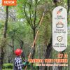 VEVOR Manual Pole Saw, 7.3-27 ft Extendable Tree Pruner, Sharp Steel Blade High Branches Trimming