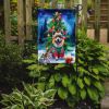 Keeshond Christmas Garden Flag Mailbox Flag Decorative Yard Flag Banner Outside Patio Artwork Yard Flower Beds, Garden Size, Multicolor