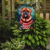 Dogue de Bordeaux Christmas Garden Flag Mailbox Flag Decorative Yard Flag Banner Outside Patio Artwork Yard Flower Beds, Garden Size, Multicolor