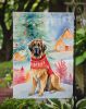 Leonberger Christmas Garden Flag Mailbox Flag Decorative Yard Flag Banner Outside Patio Artwork Yard Flower Beds, Garden Size, Multicolor