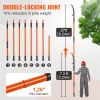 VEVOR Manual Pole Saw, 7.3-27 ft Extendable Tree Pruner, Sharp Steel Blade High Branches Trimming