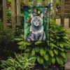 Korat Cat By the Christmas Tree Garden Flag Mailbox Flag Decorative Yard Flag Banner Outside Patio Artwork Yard Flower Beds, Garden Size, Multicolor