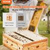 VEVOR Bee Hive Medium Box Starter Kit, 100% Beeswax Coated Natural Cedar Wood, Langstroth Beehive Kit with 10 Frames and Foundations