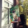 Birman Cat By the Christmas Tree House Flag Large Porch Sleeve Pole Decorative Outside Yard Banner Artwork Wall Hanging, Polyester, House Size