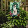 Snowshoe Cat By the Christmas Tree Garden Flag Mailbox Flag Decorative Yard Flag Banner Outside Patio Artwork Yard Flower Beds, Garden Size