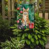 Malayan Cat By the Christmas Tree Garden Flag Mailbox Flag Decorative Yard Flag Banner Outside Patio Artwork Yard Flower Beds, Garden Size, Multicolor