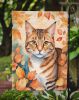 Aegean Cat in Fall Leaves Garden Flag Mailbox Flag Decorative Yard Flag Banner Outside Patio Artwork Yard Flower Beds, Garden Size, Multicolor