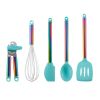 Farberware 5-piece Iridescent and Aqua Kitchen Tool and Gadget Set