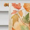 Ragamuffin Cat in Fall Leaves House Flag Large Porch Sleeve Pole Decorative Outside Yard Banner Artwork Wall Hanging, Polyester, House Size