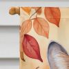 Safari Cat in Fall Leaves House Flag Large Porch Sleeve Pole Decorative Outside Yard Banner Artwork Wall Hanging, Polyester, House Size, Multicolor