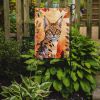 Serengeti Cat in Fall Leaves Garden Flag Mailbox Flag Decorative Yard Flag Banner Outside Patio Artwork Yard Flower Beds, Garden Size, Multicolor