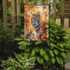 Highlander Lynx Cat in Fall Leaves Garden Flag Mailbox Flag Decorative Yard Flag Banner Outside Patio Artwork Yard Flower Beds, Garden Size