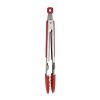 Farberware Healthy Eating Stainless Steel Tip Up Tongs, Red