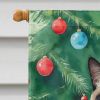 Birman Cat By the Christmas Tree House Flag Large Porch Sleeve Pole Decorative Outside Yard Banner Artwork Wall Hanging, Polyester, House Size