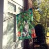 German Rex Cat By the Christmas Tree House Flag Large Porch Sleeve Pole Decorative Outside Yard Banner Artwork Wall Hanging, Polyester, House Size