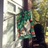 Cymric Cat By the Christmas Tree House Flag Large Porch Sleeve Pole Decorative Outside Yard Banner Artwork Wall Hanging, Polyester, House Size