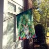 La Perm Cat By the Christmas Tree House Flag Large Porch Sleeve Pole Decorative Outside Yard Banner Artwork Wall Hanging, Polyester, House Size