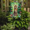 Sokoke Cat By the Christmas Tree Garden Flag Mailbox Flag Decorative Yard Flag Banner Outside Patio Artwork Yard Flower Beds, Garden Size, Multicolor