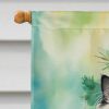 Himalayan Cat By the Christmas Tree House Flag Large Porch Sleeve Pole Decorative Outside Yard Banner Artwork Wall Hanging, Polyester, House Size