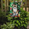 Exotic Shorthair Cat By the Christmas Tree Garden Flag Mailbox Flag Decorative Yard Flag Banner Outside Patio Artwork Yard Flower Beds, Garden Size