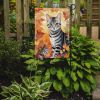 American Shorthair Cat in Fall Leaves Garden Flag Mailbox Flag Decorative Yard Flag Banner Outside Patio Artwork Yard Flower Beds, Garden Size