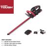 Hyper Tough 20V Max Cordless 22-inch Hedge Trimmer, 2.0Ah Battery and Charger Included, HT21-401-003-07