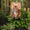 Aegean Cat in Fall Leaves Garden Flag Mailbox Flag Decorative Yard Flag Banner Outside Patio Artwork Yard Flower Beds, Garden Size, Multicolor