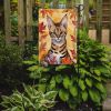 Savannah Cat in Fall Leaves Garden Flag Mailbox Flag Decorative Yard Flag Banner Outside Patio Artwork Yard Flower Beds, Garden Size, Multicolor