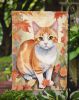 Japanese Bobtail Cat in Fall Leaves Garden Flag Mailbox Flag Decorative Yard Flag Banner Outside Patio Artwork Yard Flower Beds, Garden Size