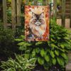 Persian Cat in Fall Leaves Garden Flag Mailbox Flag Decorative Yard Flag Banner Outside Patio Artwork Yard Flower Beds, Garden Size, Multicolor