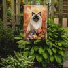 Himalayan Cat in Fall Leaves Garden Flag Mailbox Flag Decorative Yard Flag Banner Outside Patio Artwork Yard Flower Beds, Garden Size, Multicolor