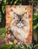 Persian Cat in Fall Leaves Garden Flag Mailbox Flag Decorative Yard Flag Banner Outside Patio Artwork Yard Flower Beds, Garden Size, Multicolor