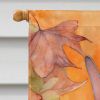 Donskoy Don Sphynx Cat in Fall Leaves House Flag Large Porch Sleeve Pole Decorative Outside Yard Banner Artwork Wall Hanging, Polyester, House Size