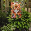 Foldex Exotic Fold Cat in Fall Leaves Garden Flag Mailbox Flag Decorative Yard Flag Banner Outside Patio Artwork Yard Flower Beds, Garden Size