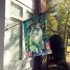 Persian Cat By the Christmas Tree House Flag Large Porch Sleeve Pole Decorative Outside Yard Banner Artwork Wall Hanging, Polyester, House Size