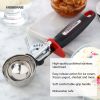 Farberware Stainless Steel Soft Grips Trigger Ice Cream Scoop