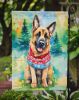 German Shepherd Christmas Garden Flag Mailbox Flag Decorative Yard Flag Banner Outside Patio Artwork Yard Flower Beds, Garden Size, Multicolor