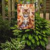 German Rex Cat in Fall Leaves Garden Flag Mailbox Flag Decorative Yard Flag Banner Outside Patio Artwork Yard Flower Beds, Garden Size, Multicolor